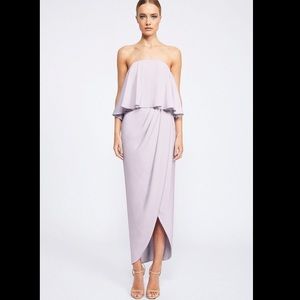 SHONA JOY Frill Sleeveless Layered Lilac Dress 6